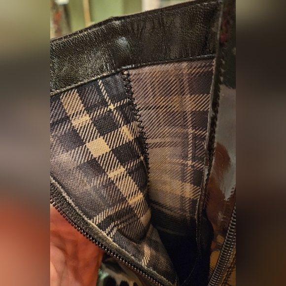 AQUATALIA Italy by MARVIN K Black Patent Leather HighHeel Boots. Size 5 - Picture 6 of 11